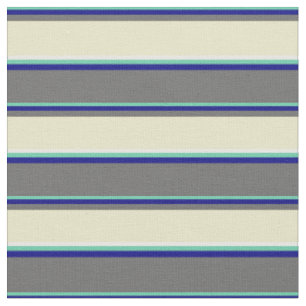 Aquamarine, Blau, Dim Grau, Blassgoldene und Weiße Stoff
