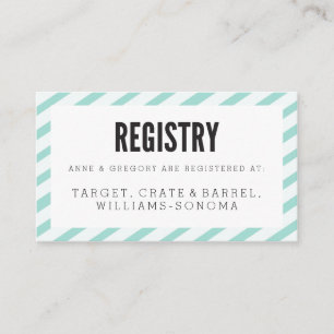 Aquamarine blaue begleitkarte