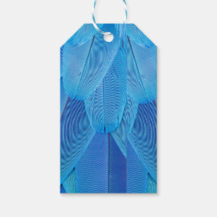 Aquamarine blaue Federn des Macaw Parrot Geschenkanhänger