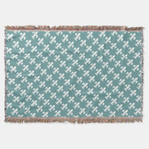 Aquamarine blaue Lilienmuster Throwdecke Decke