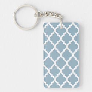 Aquamarine Bleu Trellis Marocain