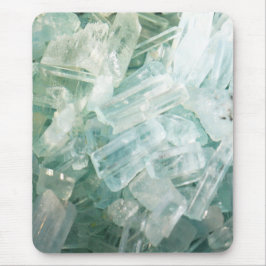 Aquamarine Blue Beryl Gemstone Mouse Pad Mousepad