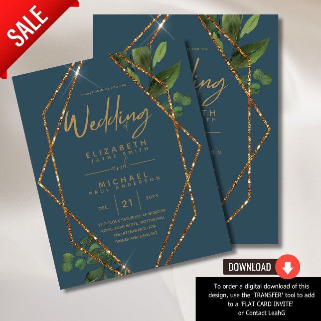 Aquamarine Blumenzwiebeleinladung für den preiswer (Von Creator hochgeladen)