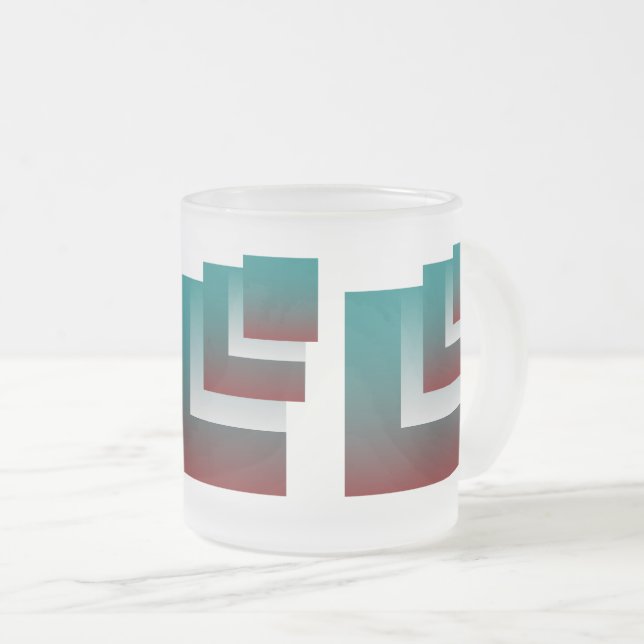 Aquamarine bordeauxfarbene Fenster Mattglastasse (VorderseiteRechts)