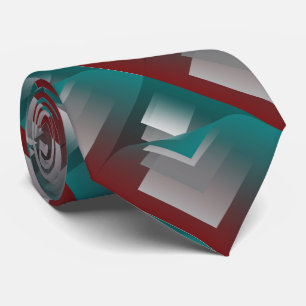 Aquamarine bordeauxfarbene Seiten Krawatte