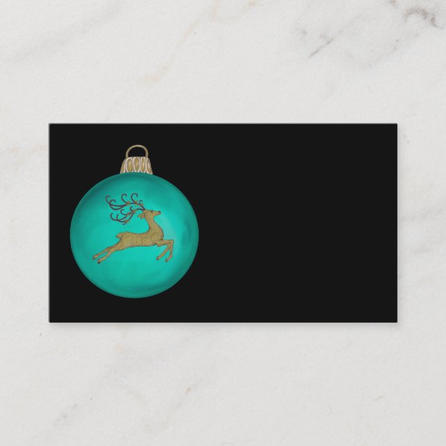 AQUAMARINE CHRISTMAS BUBBLE VISITENKARTE (Vorderseite)