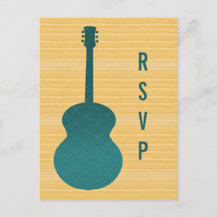 Aquamarine Country Gitarre UAWG Postkarte