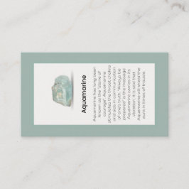 Aquamarine Crystal Meaning Juwelier Visitenkarte