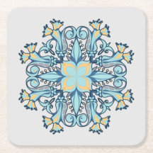 Aquamarine d'été | Dessous-de-verre en papier