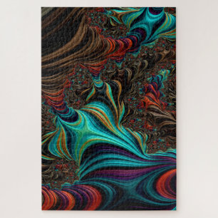 Aquamarine Drehung Fraktal Doppelhelix 3-D-Effekt