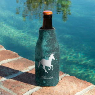 Aquamarine Einhornflasche Personalisiert Cooler Flaschenkühler