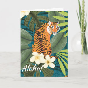 Aquamarine Einladung zum Tropical Tiger Hawaiian P