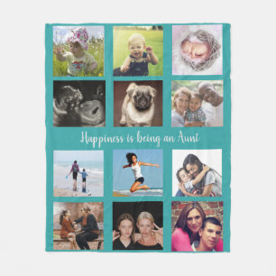 Aquamarine Familienfoto-Tante Fleecedecke