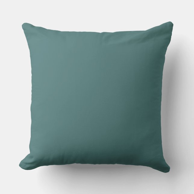 Aquamarine Farbe für ein Außenkissen Kissen (Vorderseite)