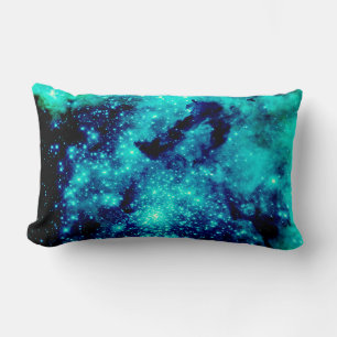 Aquamarine Galaxie Lendenkissen