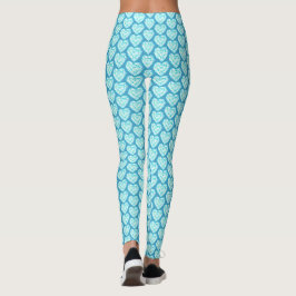 Aquamarine Gemstone Herzerkrankung Leggings