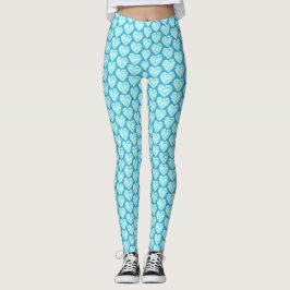 Aquamarine Gemstone Herzerkrankung Leggings