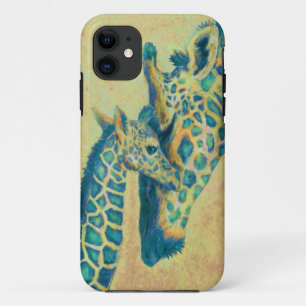 aquamarine Giraffen iPhone Case
