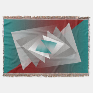 Aquamarine graue Dreiecke Decke