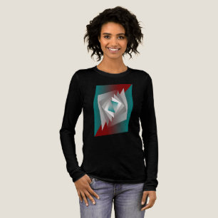 Aquamarine graue Dreiecke Tri-Blend Shirt