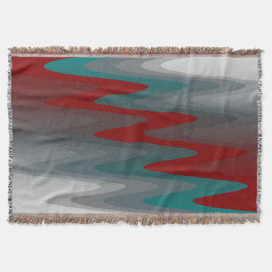 aquamarine graue Wellen Decke