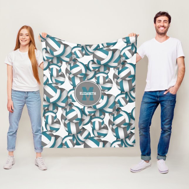 aquamarine Grauschule Fleecedecke (Beispiel)