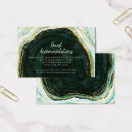 Aquamarine Green Geode Guest Accommodation Insert 