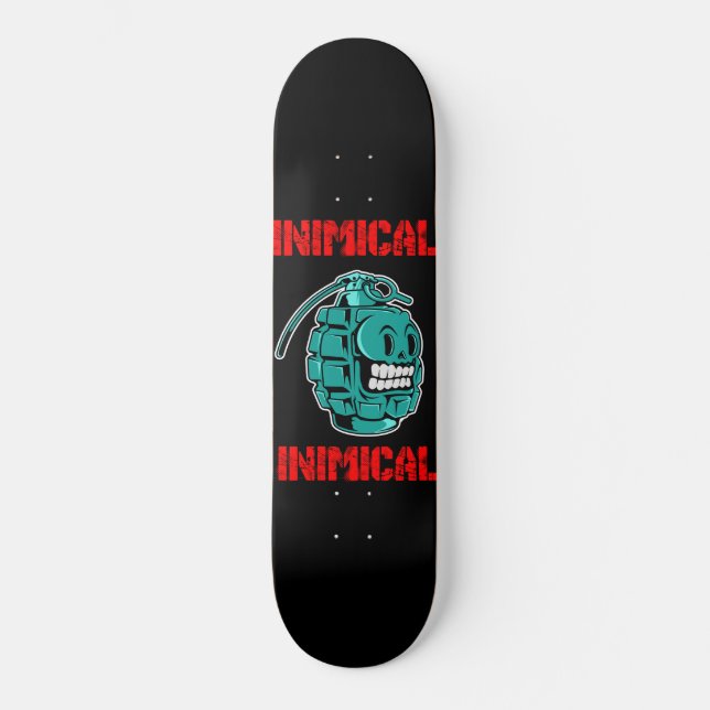 Aquamarine Grenade Skateboard (Vorderseite)