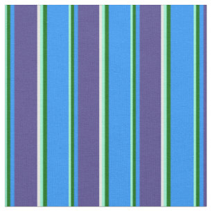Aquamarine, grün, blau, spät blau und Minzcreme Stoff