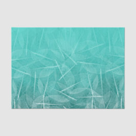 Aquamarine grüne Fleck-Farbe mit Vien verlassen Seidenpapier