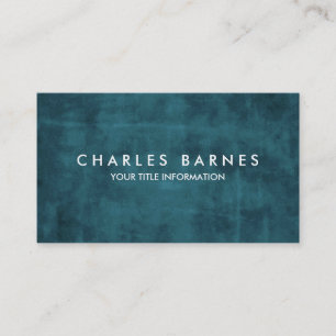 Aquamarine Grunge Business Card Visitenkarte