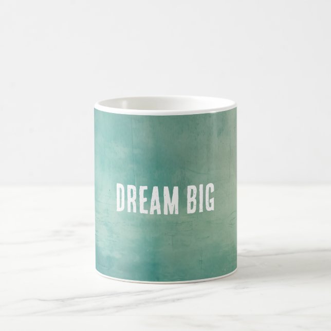 Aquamarine Grüntextur Kaffeetasse (Mittel)