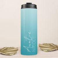 Aquamarine Handschrift für Personalisierte Tante