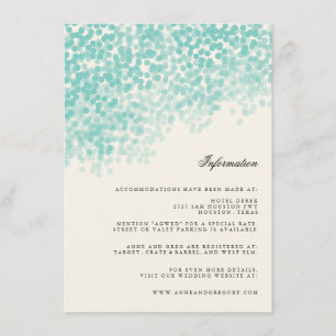 Aquamarine helle begleitkarte
