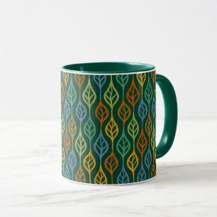 Aquamarine Herbstlaube mit blauer Orange Tasse