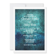 Aquamarine Hochzeit mit blauem Grunge