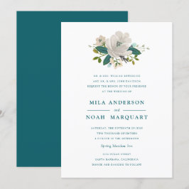 Aquamarine Hochzeitseinladung Einladung