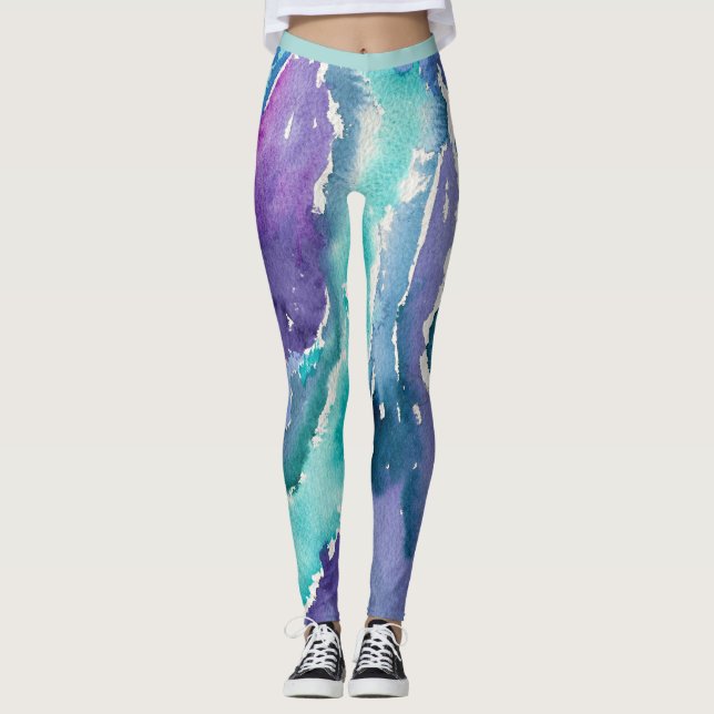 Aquamarine Ikone Leggings (Vorderseite)