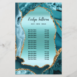 Aquamarine Imitate Folie Preisliste Flyer