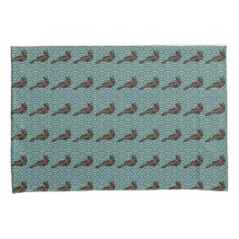 Aquamarine Kissenbezüge für Dragon Bird
