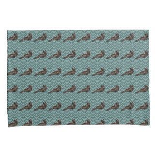 Aquamarine Kissenbezüge für Dragon Bird