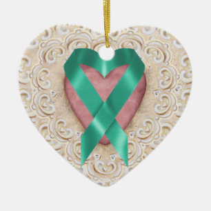 Aquamarine Krebserkrankung aus dem Herzen - SRF Keramikornament
