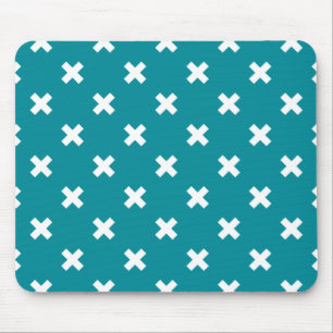 Aquamarine Kreuzstiche Mousepad