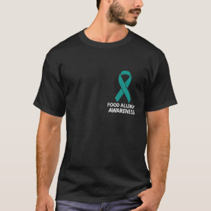Aquamarine Lebensmittelallergie-Monat-Unterstützun T-Shirt