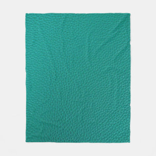 Aquamarine Leder: Modische Schlangentextur. Fleecedecke