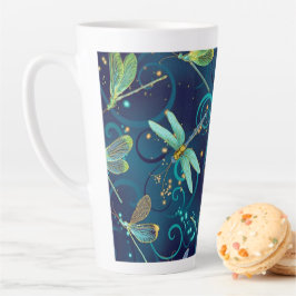 Aquamarine Libellen Milchtasse
