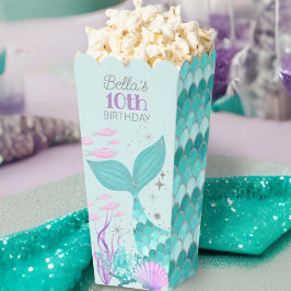 Aquamarine Lila Silver Mermaid Scales Geburtstagsk Geschenkschachtel