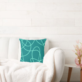 Aquamarine Linie Kissen