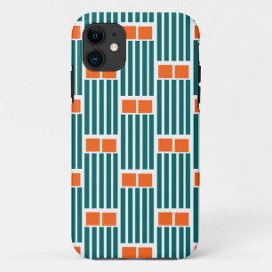 Aquamarine Linien und Felder Case-Mate iPhone Hülle