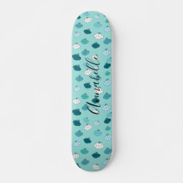 Aquamarine Lotus Blume Wasser Buddhistisches Skate Skateboard